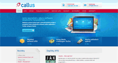 Desktop Screenshot of callus.cz
