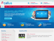 Tablet Screenshot of callus.cz